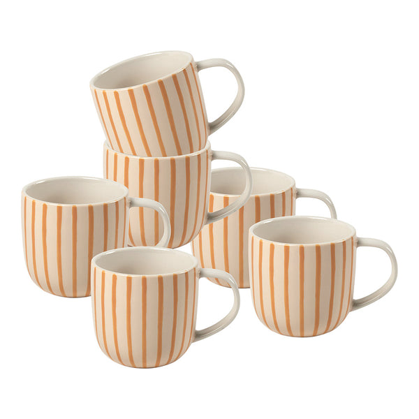salt & pepper Anja Mugs 450mL - Set of 6