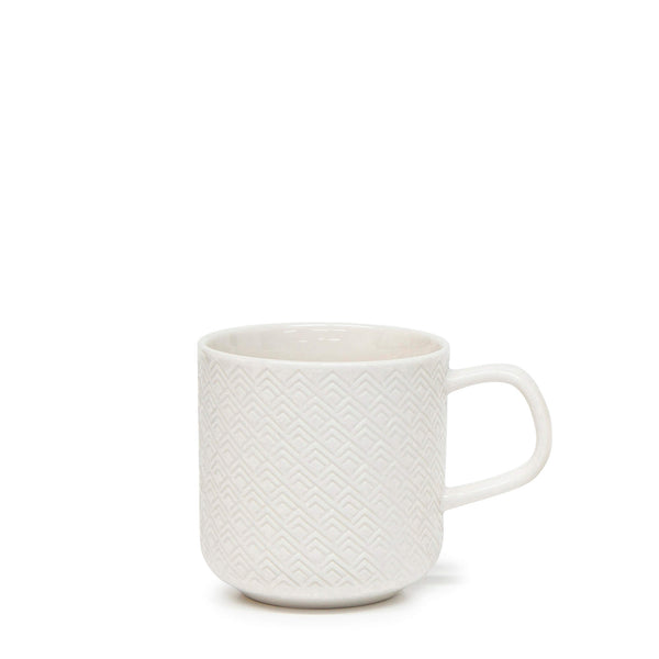 Salt & Pepper Barista Embossed Mug 300mL - Set Of 6