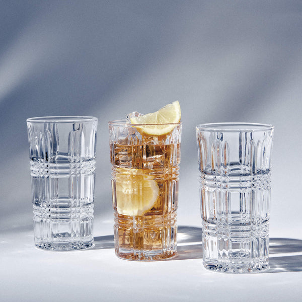 Salt & Pepper Bond Tartan Highballs 315mL - Set Of 4
