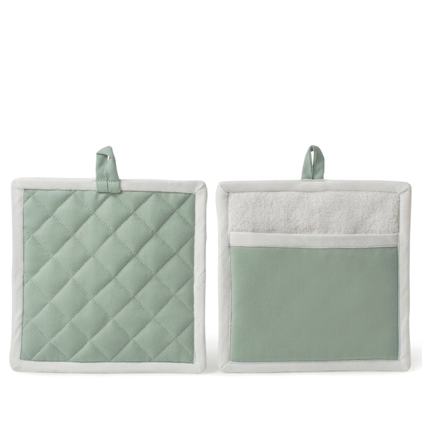 salt & pepper Chef Ellie Potholder 20 x 20cm - 2 Piece