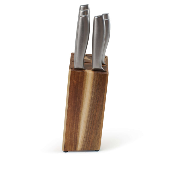 Salt & Pepper Chop Knife Block Set - 7 Piece