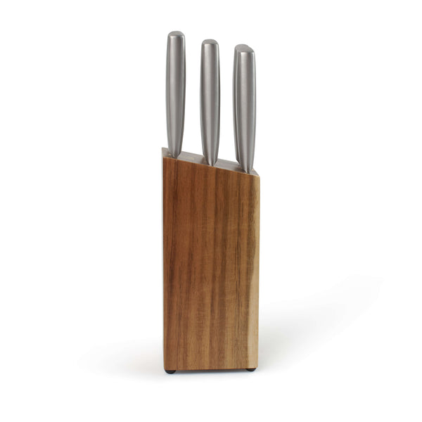 Salt & Pepper Chop Knife Block Set - 7 Piece