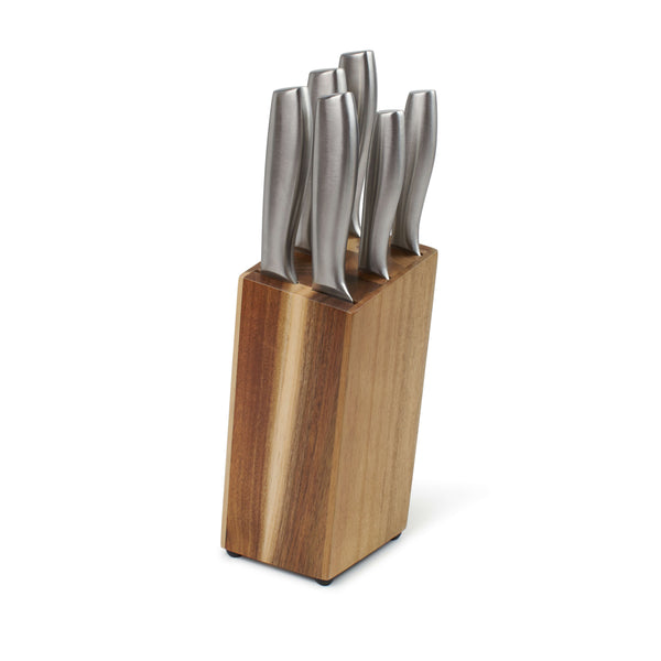 salt & pepper Chop Knife Block Set - 7 Piece