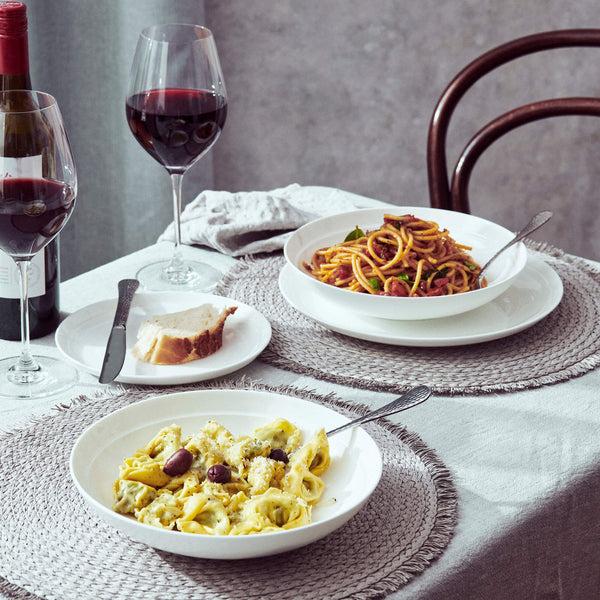Salt & Pepper Edge Dinner Plates 27.5cm - Set Of 6