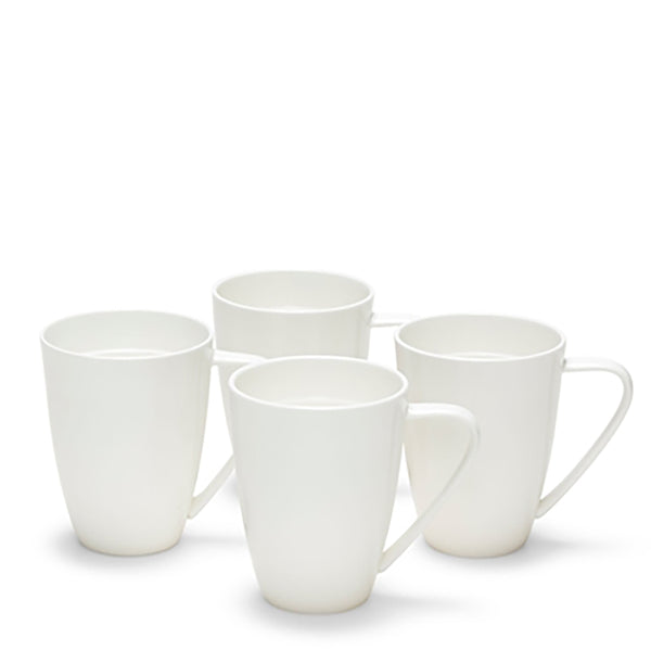 salt & pepper Edge Mugs 420mL - Set of 4