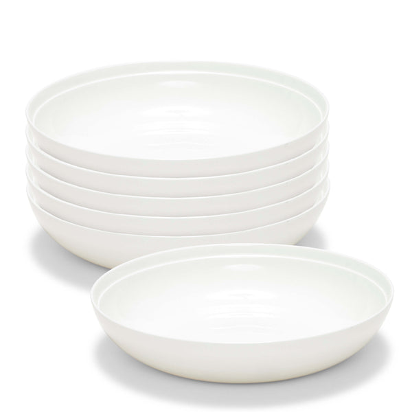 salt & pepper Edge Pasta Bowls 22.5 x 5cm - Set of 6
