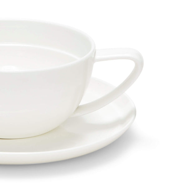 Salt & Pepper Edge Tea Cup & Saucer 280mL