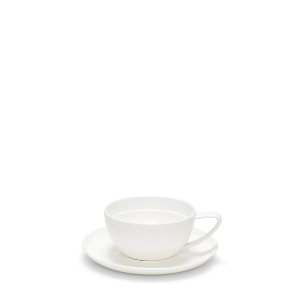 salt & pepper Edge Tea Cup & Saucer 280mL