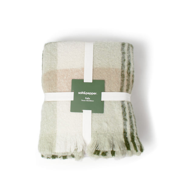 salt & pepper Felix Throw 130 x 180cm