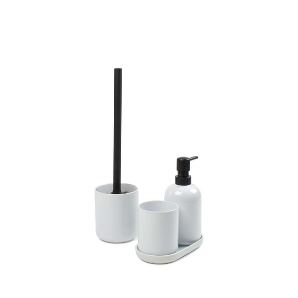 Salt & Pepper Hepburn Toilet Brush Holder