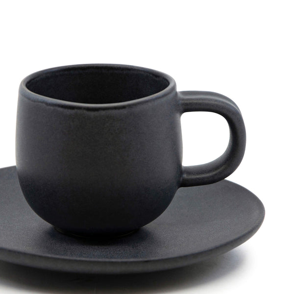 Salt & Pepper Hue Espresso Cup & Saucer 85mL