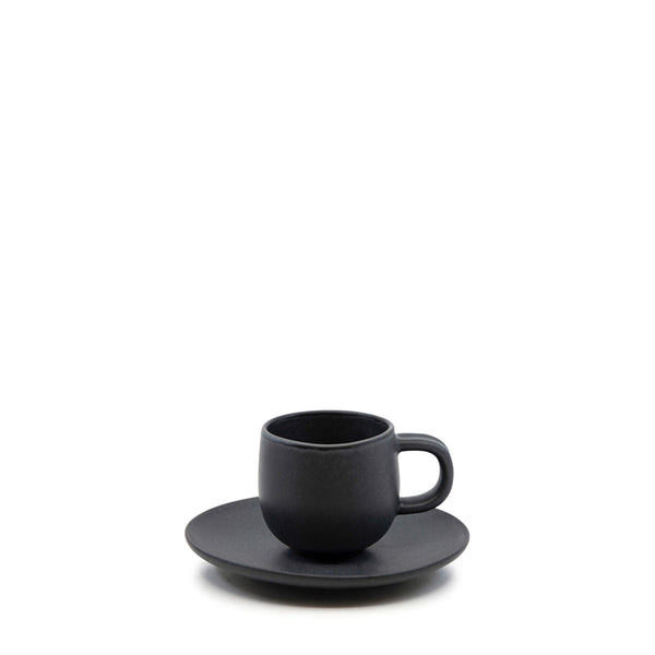 salt & pepper Hue Espresso Cup & Saucer 85mL