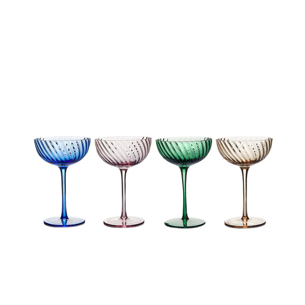 salt & pepper Layla Cocktail Glasses 225mL - Set of 4