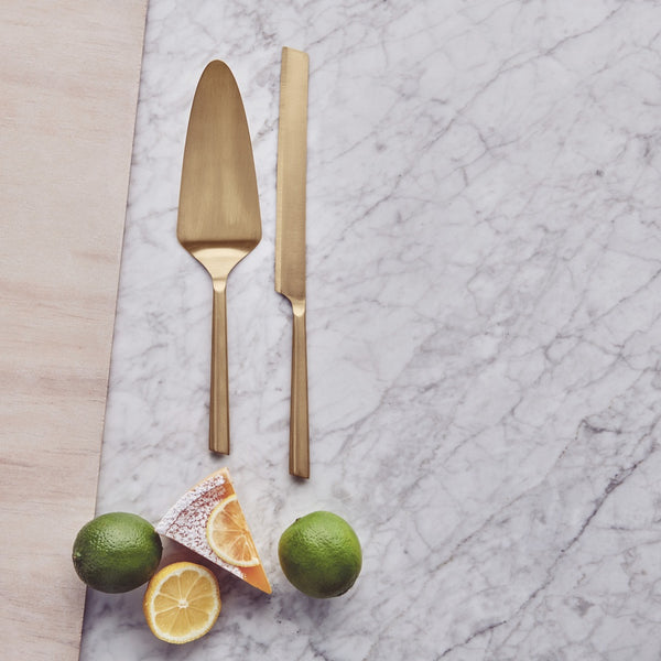 Salt & Pepper Novaro Cake Server - 2 Piece