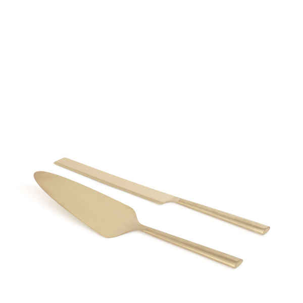 salt & pepper Novaro Cake Server - 2 Piece