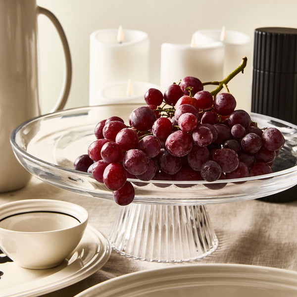 Salt & Pepper Ogin Footed Cake Stand 28cm