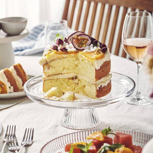 Salt & Pepper Ogin Footed Cake Stand 28cm