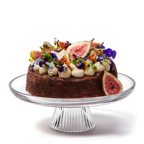 salt & pepper Ogin Footed Cake Stand 28cm