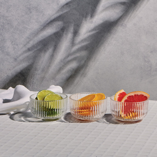Salt & Pepper Ogin Glass Bowl 10 X 6cm - Set Of 3