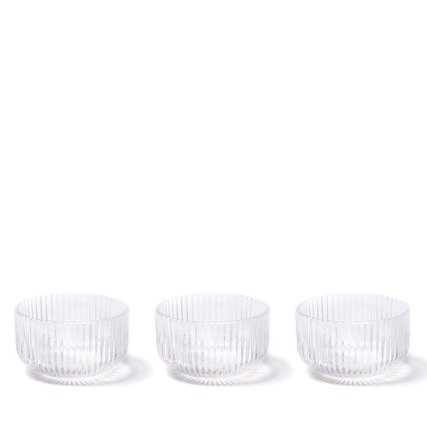 salt & pepper Ogin Glass Bowl 10 x 6cm - Set of 3