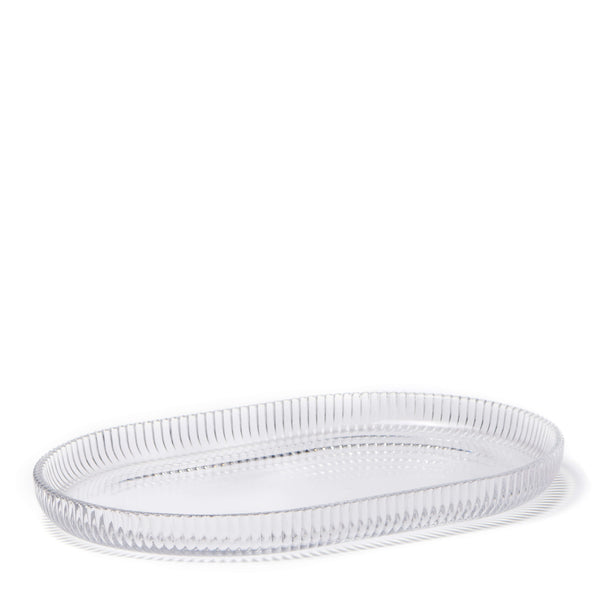 Salt & Pepper Ogin Glass Oval Platter 38 X 25cm