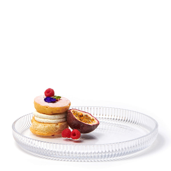 salt & pepper Ogin Glass Platter 30 x 3.5cm