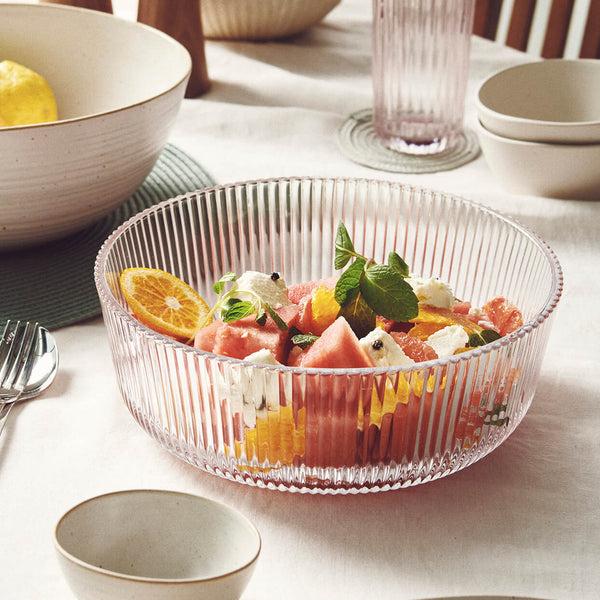 Salt & Pepper Ogin Glass Serving Bowl 26cm