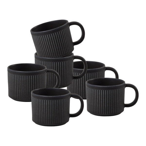 salt & pepper Olav Mug 340mL - Set of 6