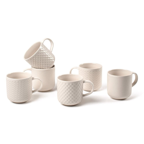 salt & pepper Otis Mug 300ml - Set of 6