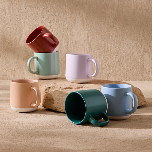 Salt & Pepper Prism Mug 330mL - Set Of 6