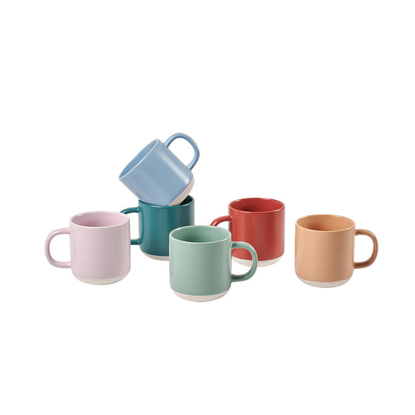 salt & pepper Prism Mug 330mL - Set of 6