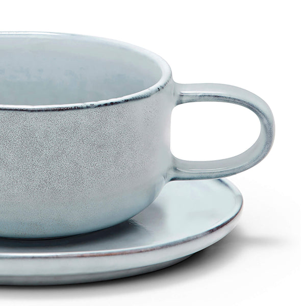 Salt & Pepper Relic Tea Cup & Saucer 260mL