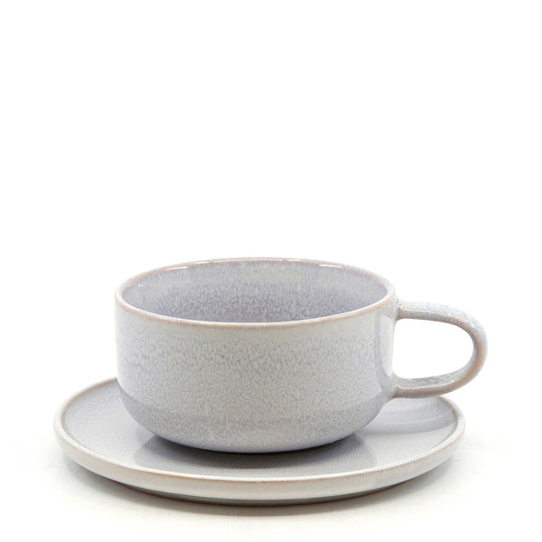 Salt & Pepper Relic Tea Cups & Saucers 260mL - Set Of 6