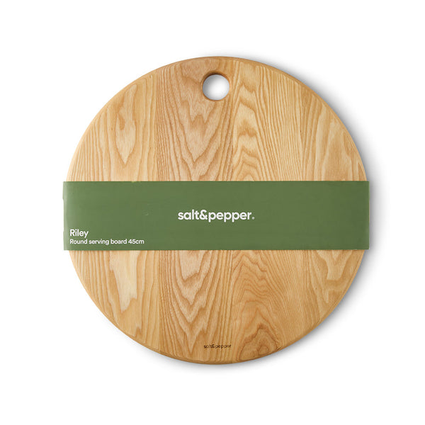 Salt & Pepper Riley Round Serving Board