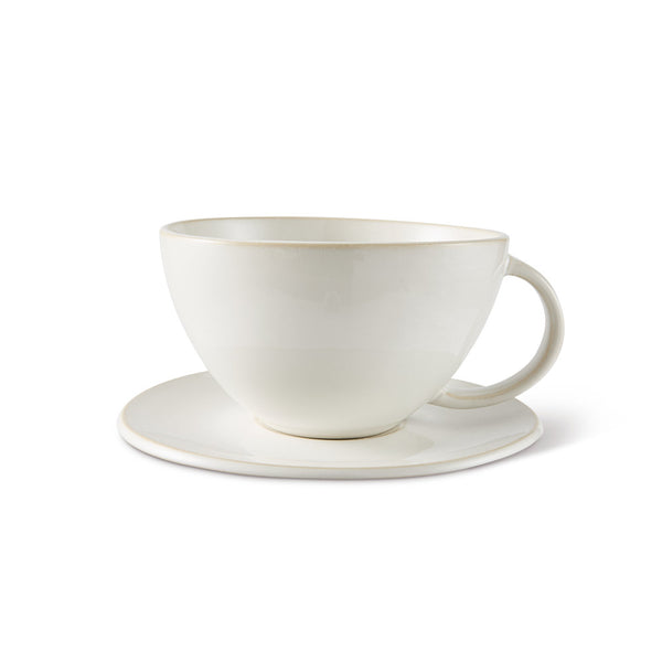 salt & pepper Riley Teacup & Saucer 320mL