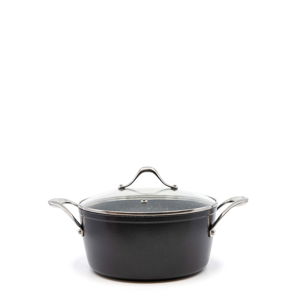 Salt & Pepper Tan-ium Casserole With Glass Lid 24cm