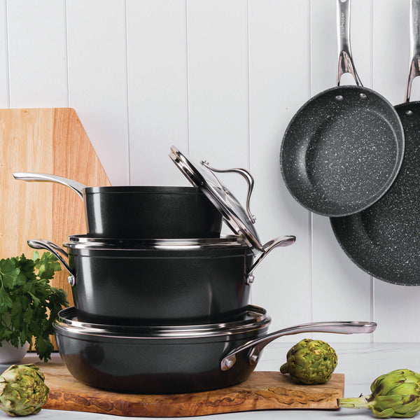 Salt & Pepper Tan-ium Cookware Set - 5 Piece