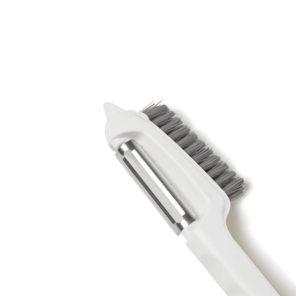Salt & Pepper Tool 2 In 1 Peeler With Brush
