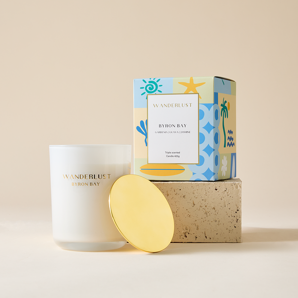 Salt & Pepper Wanderlust Candle With Lid 425g