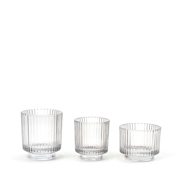 salt & pepper Zoe Tealight Holder - Set of 3