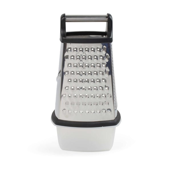 Salt & Pepper Tool 4 Sided Grater With Storage 16 X 13cm