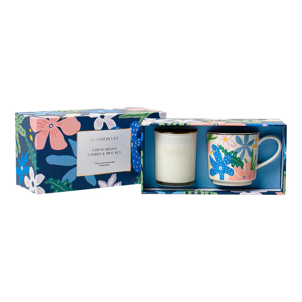 salt & pepper Wanderlust 360ml Mug and 198g Candle Gift Pack