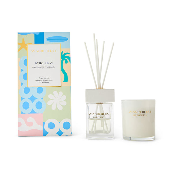 Salt & Pepper Wanderlust Candle & Diffuser Gift Pack - 2 Piece