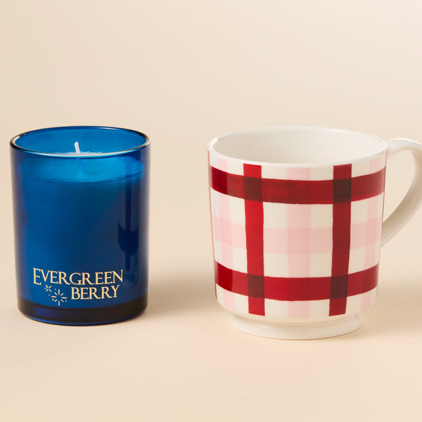 Salt & Pepper Wonderland Evergreen Candle And Mug Set