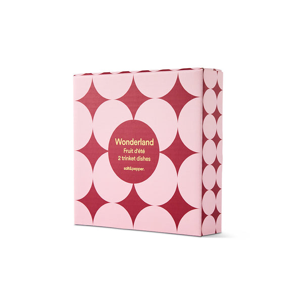 Salt & Pepper Wonderland Fruit Dete Trinket Dishes - Set Of 2