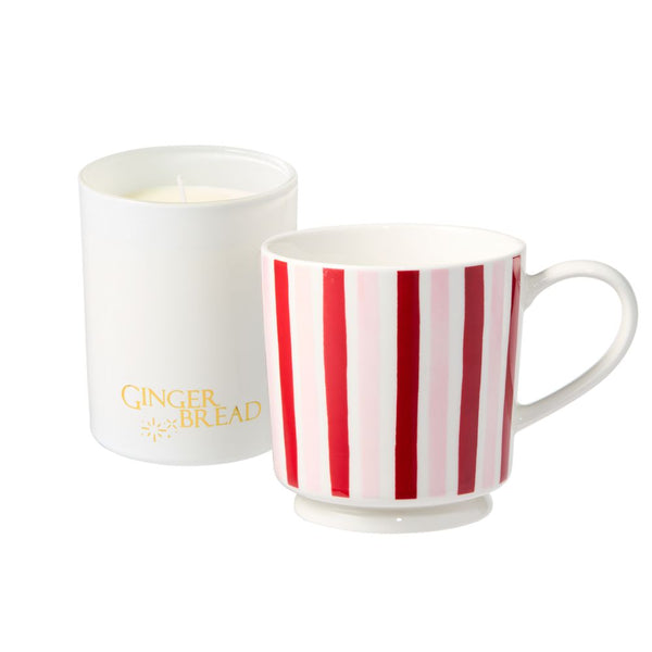 salt & pepper Wonderland Gingerbread Candle and Mug Set