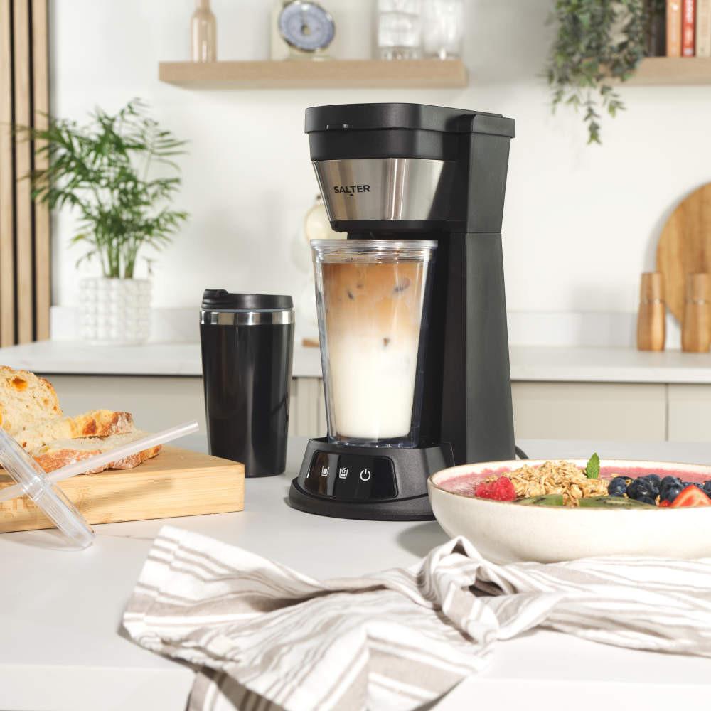Salter 2-in-1 Iced Coffee Maker With Travel Mug & Plastic Cup