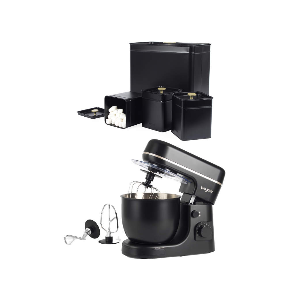 salter Alchemy Stand Mixer & Countertop Set – Black/Gold
