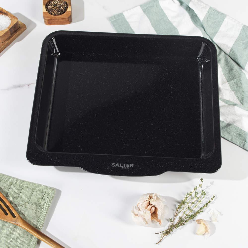 Salter Brilliance Roaster & Baking Tray Set - Vitreous Enamel