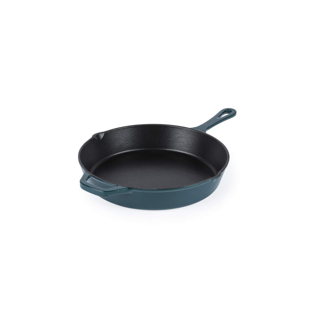 salter Chester 26cm Cast Iron Frying Pan - Green - PFAS-free